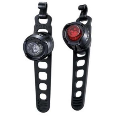CatEye Orb Ensemble de lumi&egrave;res Avant et arri&egrave;re Noir Poli