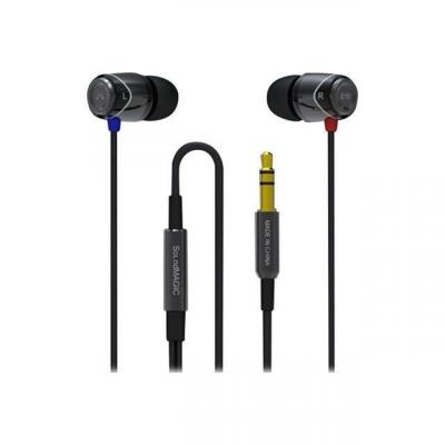 E10 - Ecouteurs - intra-auriculaire - filaire - jack 3,5mm - noir / argent