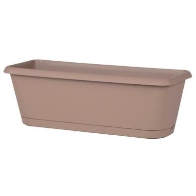 EDA - jardiniere chorus taupe 40CM + plateau clips plastique