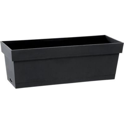Jardini&egrave;re Toscane avec r&eacute;serve d'eau 50cm anthracite