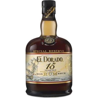 El Dorado Rhum El Dorado 15 ans 43% - Bouteille 70cl en &eacute;tui
