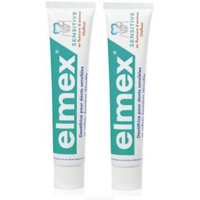 Elmex sensitive dent duo vert 2 x 75ml