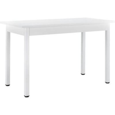 Table de Salle &agrave; Manger Den Haag 120 x 60 x 75 cm Blanc [en.casa]