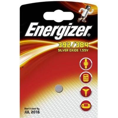 Pile Bouton Oxyde D'argent 392/384 1,55v Montre Energizer - L'unit&eacute;