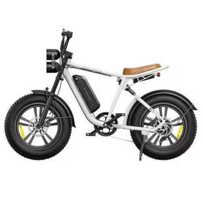 V&eacute;lo &eacute;lectrique M20 750W - Autonomie 60KM - Freins &agrave; disque-Blanc