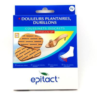 Epitact Douleurs plantaires Durillons Coussinets discrets 1 paire