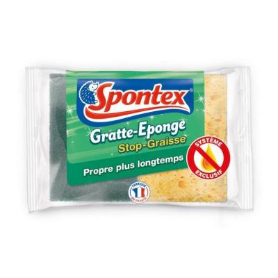 Spontex Gratte-Eponge Stop-Graisse - Lot de 3 Packs de 2 &Eacute;ponges