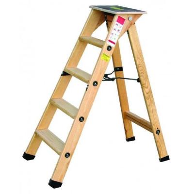 Escabeau bois professionnel 11 marches + tablette 