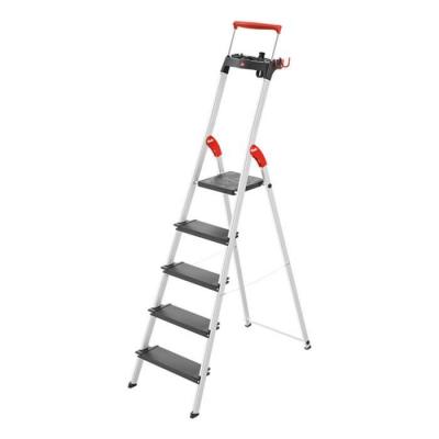 HAILO Escabeau de s&eacute;curit&eacute; pliable en aluminium 5 marches larges L100