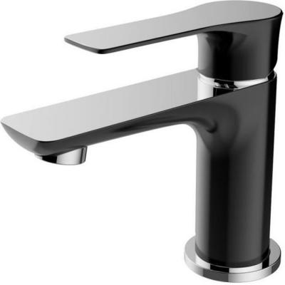 ESSEBAGNO Robinet mitigeur lavabo Lover - Chrom&eacute; - Noir