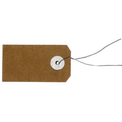Etiquettes kraft avec fil m&eacute;tallique - 5,5 x 3 cm - Artemio