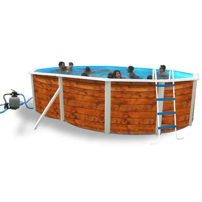 Piscine hors sol etnica ovale 550 x 366 cm x 120 cm H