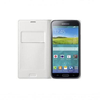 SAMSUNG Etui &agrave; rabat EF-WG386BW pour Samsung Galaxy Core 4G - Blanc