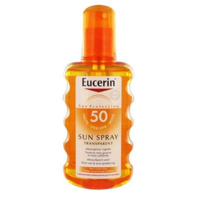 Eucerin spray solaire transparent pour peaux grasses/sensibles SPF