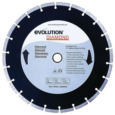 Lame diamant de scie circulaire pour mat&eacute;riaux durs Evolution &oslash;305 mm