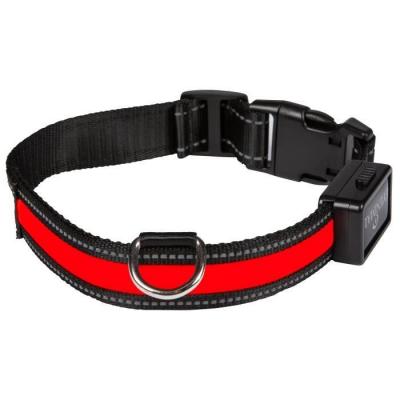 Eyenimal Collier Lumineux L Rechargeable Usb Rouge pour Chien