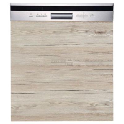 Fa&ccedil;ade pour lave-vaisselle semi-int&eacute;grable Eco Noyer Blanchi l 60 cm
