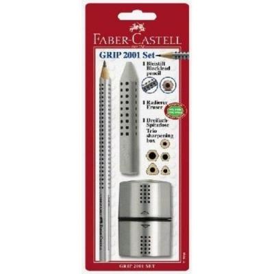 Faber-Castell Blister Crayon Graphite Jumbo Set Argent