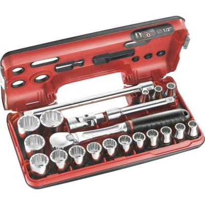 Coffret D&eacute;tection Box 1/2"""" douilles 12 pans Facom SL.DBOX112