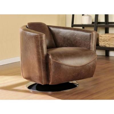 Vente-unique Fauteuil club 100% cuir vieilli FLORENTIN