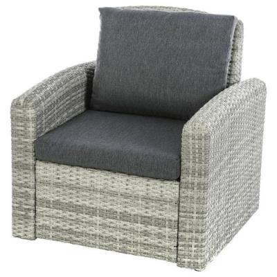 Sans Marque Fauteuil de jardin Polyn&eacute;sia havane Hesp&eacute;ride - Gris