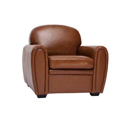Fauteuil vintage cuir marron CLUB L98xP88xH88