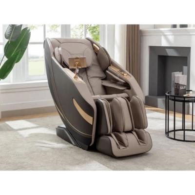Fauteuil massant en simili -Syst&egrave;me zero gravit&eacute; - Beige - MOWATA 