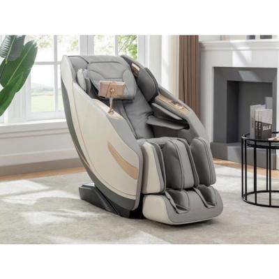 Fauteuil massant en simili - Syst&egrave;me zero gravit&eacute; - Gris - MOWATA 