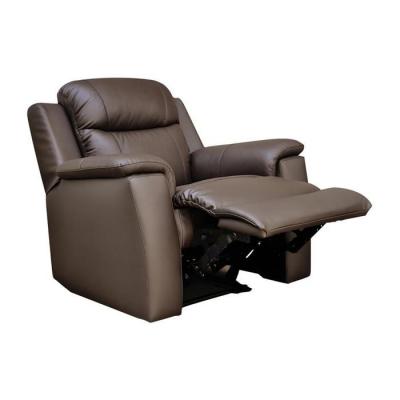 Vente-unique - Fauteuil Relax Evasion en Cuir - Marron