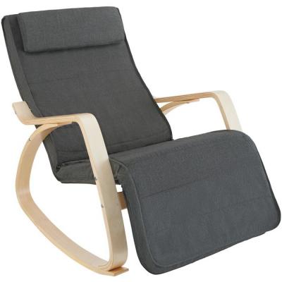 Fauteuil &agrave; bascule Onda gris fonc&eacute;