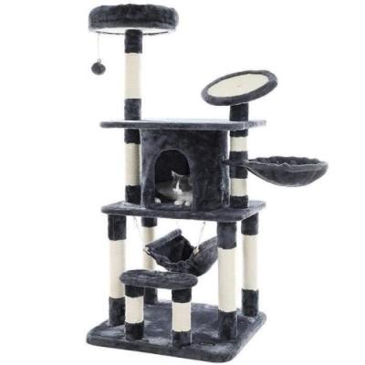 Feandrea Arbre &agrave; chat 145 cm gris fonc&eacute;