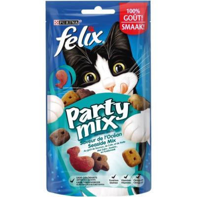 Felix Party Mix Friandises pour Chat Saveur Oc&eacute;an, Le Lot de 8 x 60 g