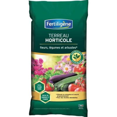 Terreau horticole - fleurs - l&eacute;gumes - arbustes - 40 l