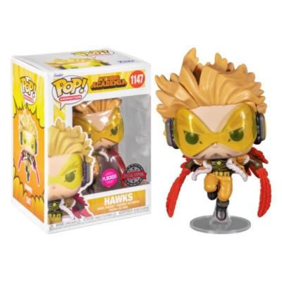 Figurine Funko Pop - My Hero Academia N&deg;1147 - Hawks - Flocked (58798)