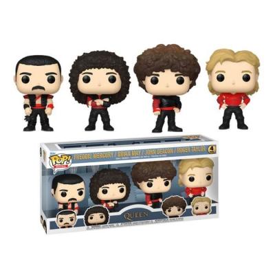 Figurines - QUEEN - Radio Gaga - Pack de 4 - Vinyle - 9 cm - Mixte