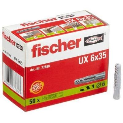 Fischer 077888 ancrage &agrave; vis et cheville murale 50 pi&egrave;ce(s) 3,5 cm