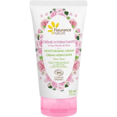 Fleurance Nature Cr&egrave;me Hydratante &Agrave; L'Eau Florale De Rose 50ml