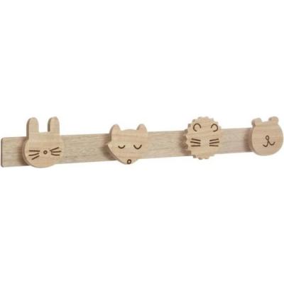 Atmosphera - Pat&egrave;re en Bois 4 T&ecirc;tes Animaux Sauvages Wild