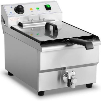 Friteuse &Eacute;lectrique Professionnelle Friteuse Restaurant Robinet 400V 16L 6000W - Rouge
