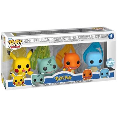 Funko POP! Pok&eacute;mon Kanto Starter Coffret 4 Figurines