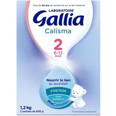 Gallia calisma lait 2&egrave;me &acirc;ge 6-12 mois 1.2kg
