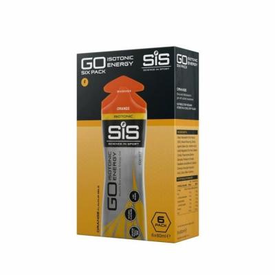 Gel &eacute;nerg&eacute;tique Science in Sport Go Isotonic - Orange - 60 ml (x6)