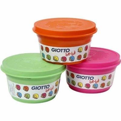 P&acirc;te &agrave; modeler GIOTTO B&eacute;b&eacute; &eacute;tui 3 pots pastels de 100 gr