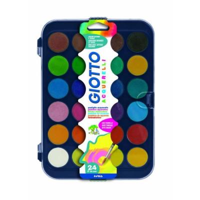 Coffret Giotto 24 Aquarelles 30mm + Pinceau