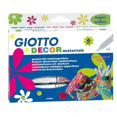 Giotto - Pochette de 6 feutres d&eacute;coration