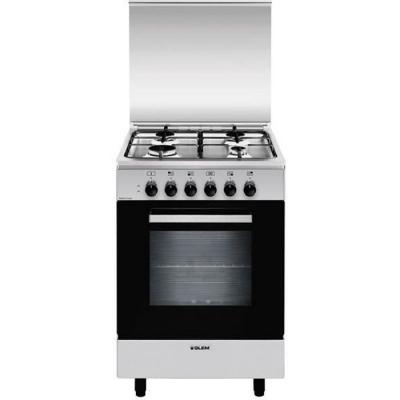 Cuisini&egrave;re Glem A554MI6 - Acier inoxydable - Gaz - Moyenne