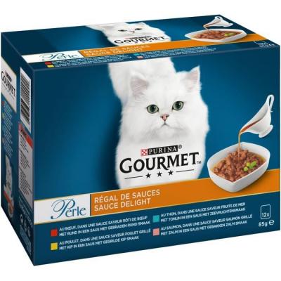 P&acirc;t&eacute;e Pour Chat R&eacute;gal De Sauces Purina Gourmet - Les 12 Sachets De 85g
