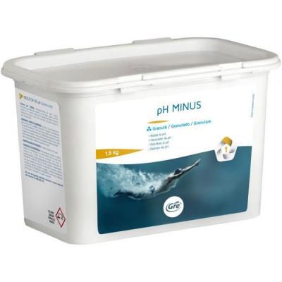 Gre 76019 PH Moins - 1, 5Kg Granul&eacute;s, Blanc, 18 x 10 x 11 cm