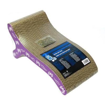 Griffoir Carton Ondul&eacute; 46x22x20 Cm Violet