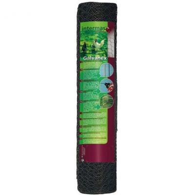 Grillage mé,tallique triple torsion hexagonale et plastifi&eacute;e